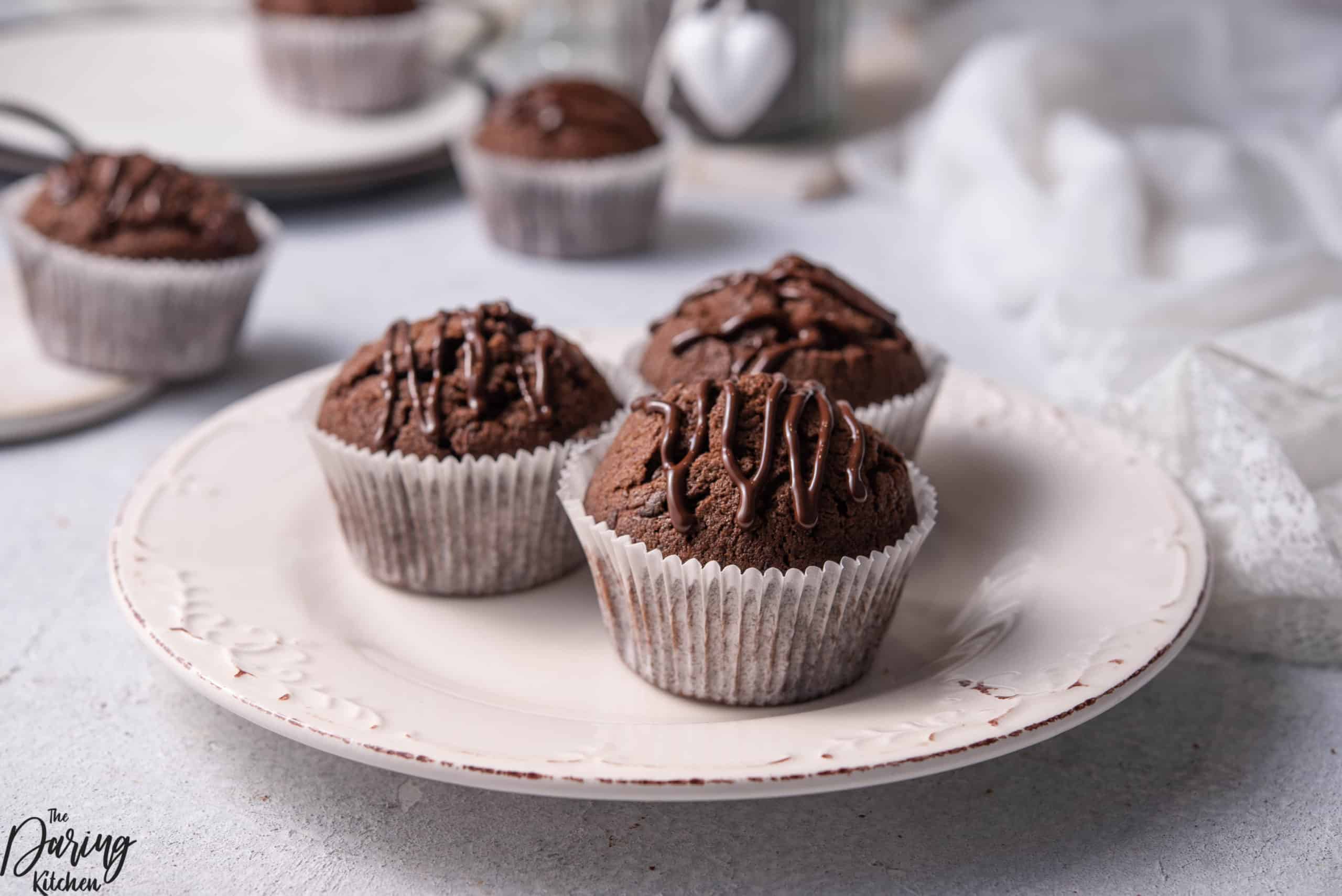 Chocolate fudge muffins