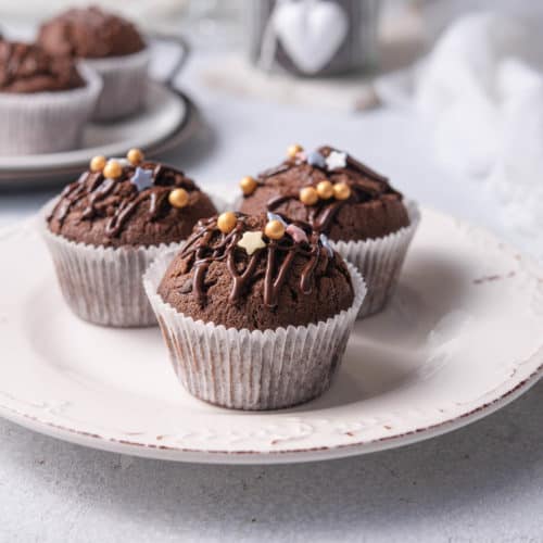 Chocolate fudge muffins